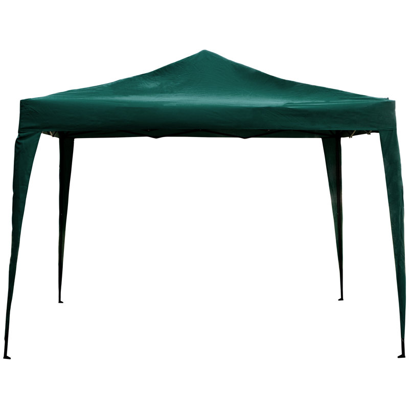 Auvent d'extérieur blanc cassé 10 pi x 10 pi , Vert