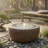 Round Bowl LED Outdoor Bubble Fountain - Brown-1345597758-1345597759