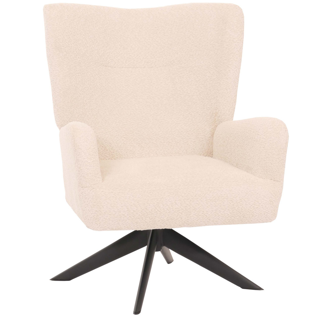 Lounge-Sessel MCW-N65, Cocktailsessel Polstersessel Relaxsessel, drehbar, Stoff/Textil Chenille