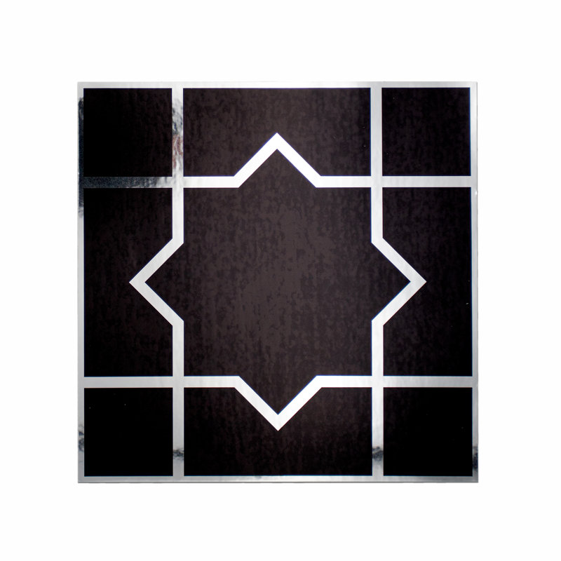 Carreau de terrain pelez et collez en aluminium 6 po x 6 po