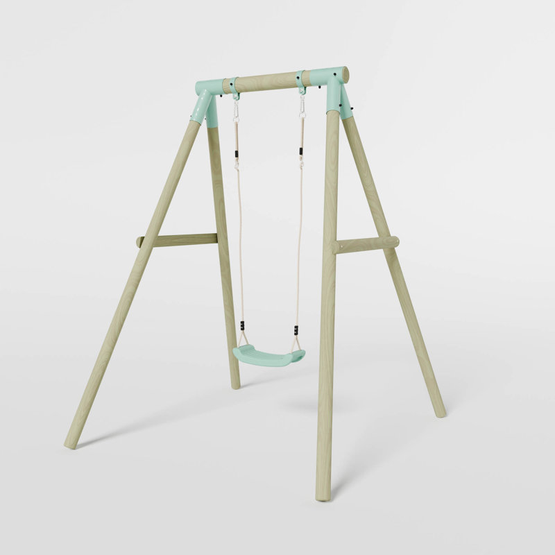 Mercia Wooden Round Pole Single Swing