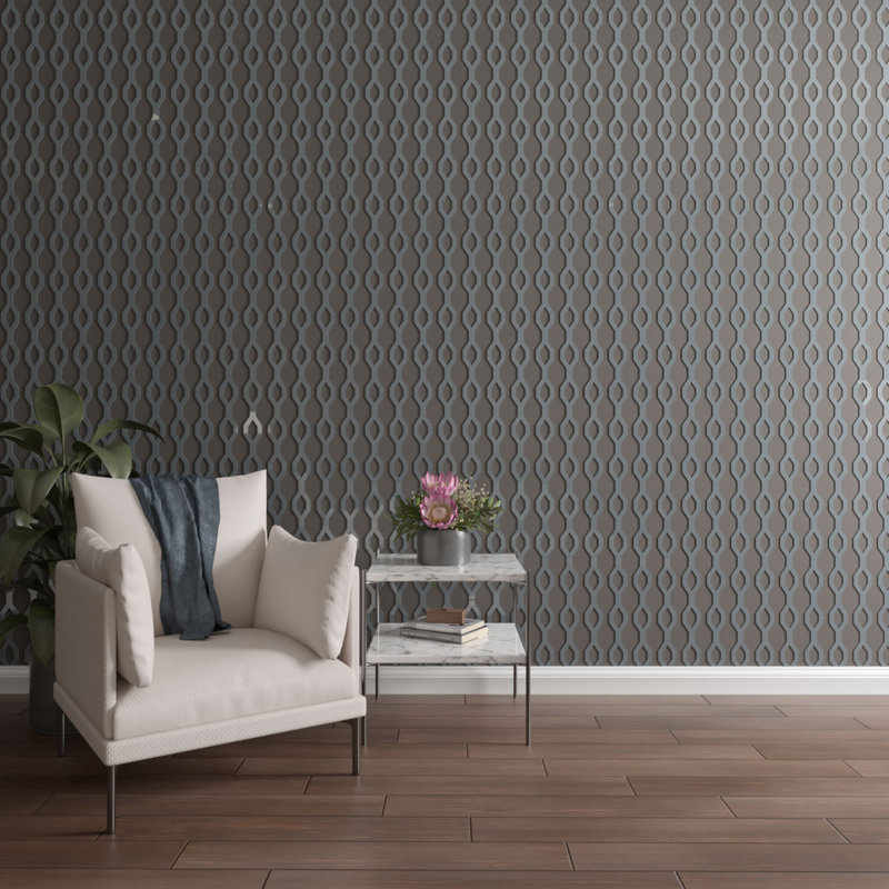Ensemble de panneaux muraux décoratifs réglables en acrylique Wabash (paquet de 24), H 47 po x l 3 po, Gris foncé
