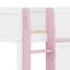 Lit mezzanine double avec rangement, porte et fenêtre, structure de lit en bois avec rangement-581308162
