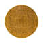 Overdyed Hand-Knotted Wool Modern-Contemporary Gold Area Rug 6' 3" x 6' 4"