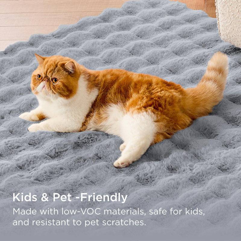 Tapis moelleux lavable à la machine