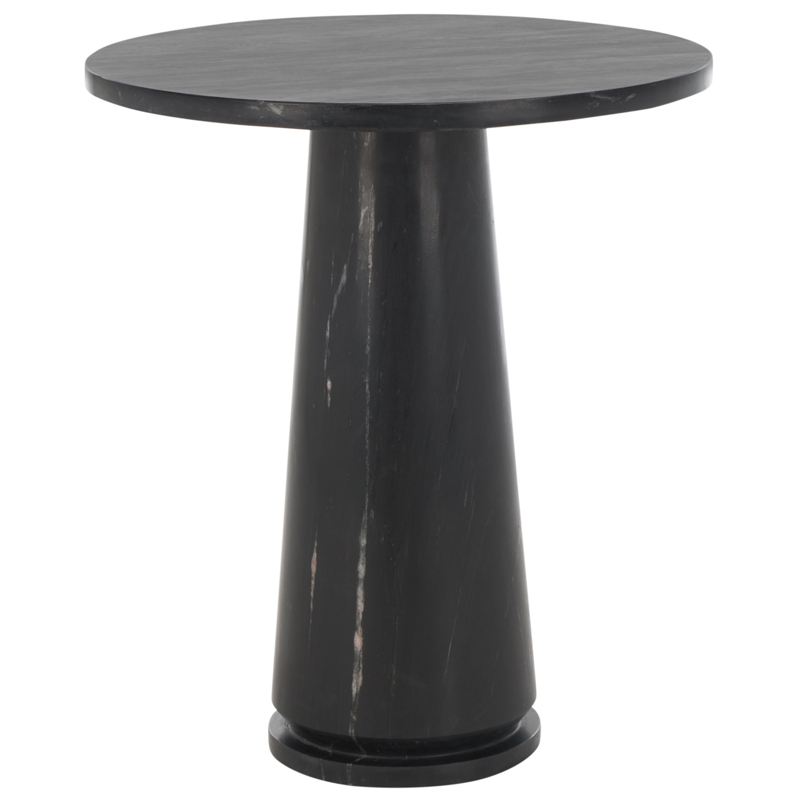 Alysson Marble End Table, Black