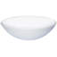 Lavabo de salle de bain vasque circulaire en verre trempé blanc Warika