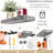 Sorbus Wall Mounted Floating Shelves for Wall Décor - Medium 16.25 Inch, 4 Pack, Gray-931957336-931957337
