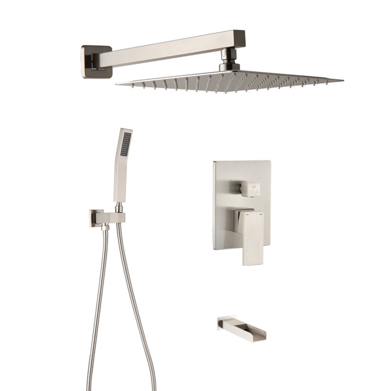 All-In-One Kit with Rough in-Valve, Brushed Nickel