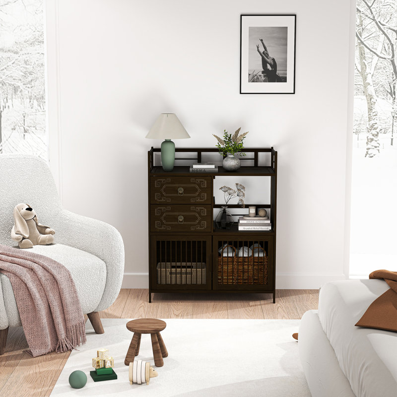 Armoire de rangement avec 2 tiroirs