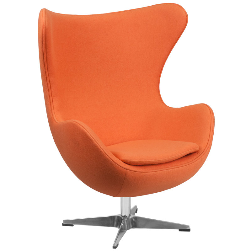 Fauteuil ballon pivotant 18 po Mankin, Orange