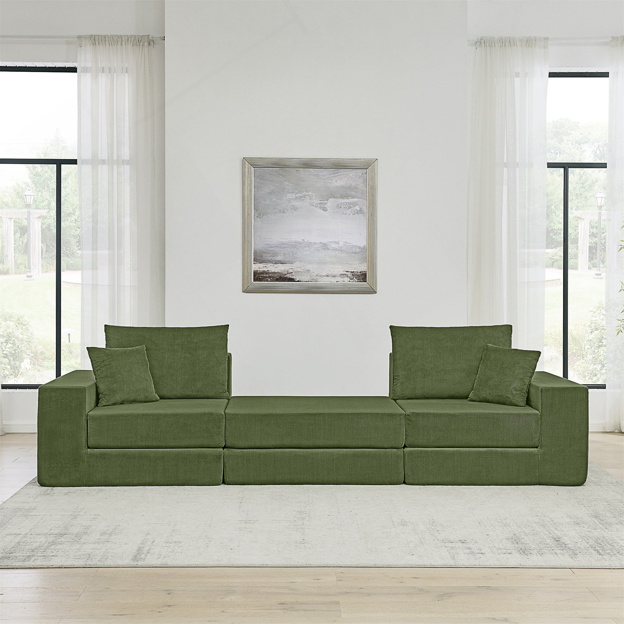 Wrought Studio Modular Cloud Sectional Couch - Wayfair Canada