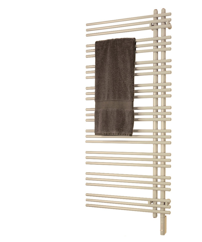 Chauffe-serviettes Versus, H 69 po x l 23 po x P 3,2 po, Acier, Électrique (à brancher)
