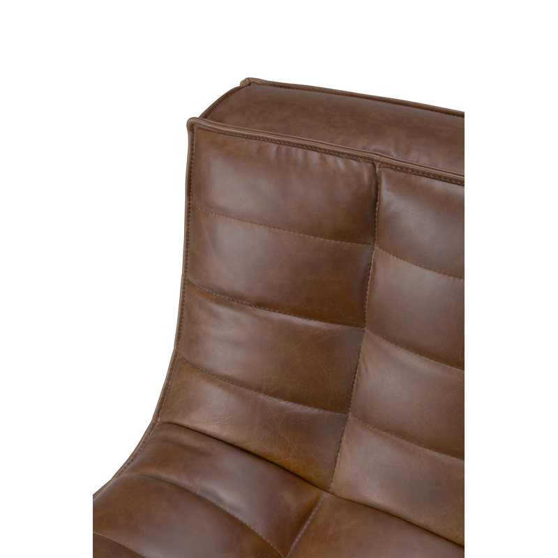 Armless Chair, Dark Brown