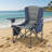 Blue Outdoor Folding Chair 2-Pack Adult Thick Oversized Lumbar Side Pocket Cup Holder Insulation Bag Multi-Scene Use-1993629249