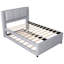 Lit plateforme double avec lit gigogne et lit gigogne double