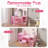 Vanity with Lights Storage Cabinet and Touch Light Detachable Tri-Folding Mirror 2 in 1  Vanity Table and Chair Set Wooden  Vanity Dress Table-140825428