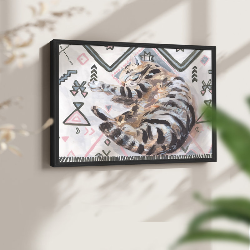 Little Sleepy Head II -Framed Print - Restickable, Black, 16" H x 20" W