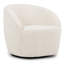Chaise longue pivotante rembourrée Alma Boucle-448977327