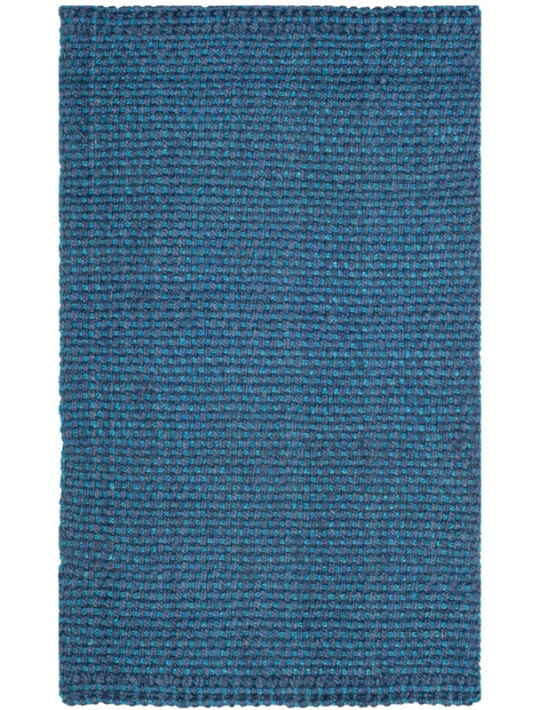 Dollard Natural Fiber Hand Woven Jute Solid Color Rug, Rectangle 3' x 5'