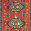 Turkish Wool Southwestern Area Rug in Red