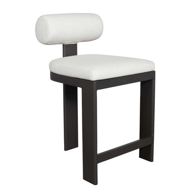 Bolster back outdoor bar stool