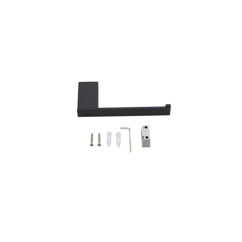Matte Black Stainless Steel 2-Piece Bathroom Hardware Set