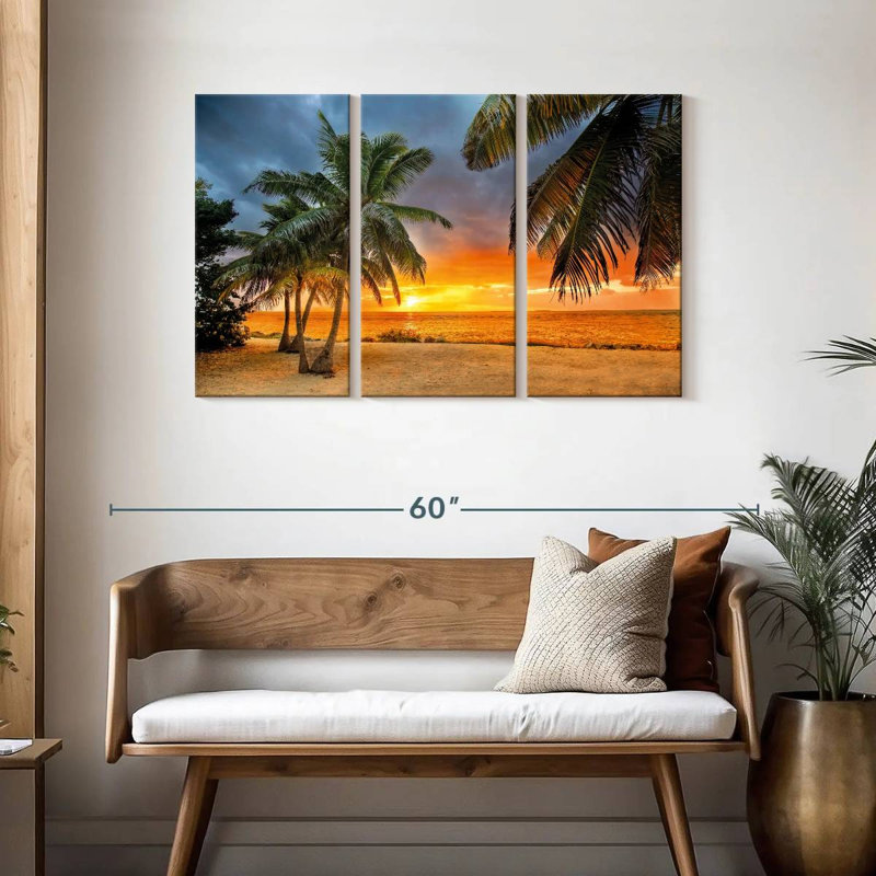 Coucher de soleil Key Key Tropical Gillard, H 28 po x l 45 po