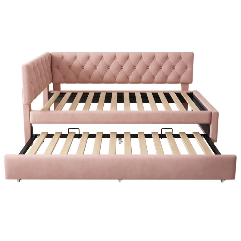 Upholstered Bed, Pink