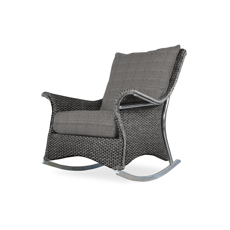 Mandalay Outdoor Chair, Bamboo Bay Sky, Hickory