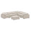 Canapé modulaire modulaire, canapé en U avec repose-pieds mobile-596157037