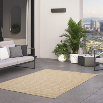 Lika Rectangle Striped Indoor / Outdoor Area Rug