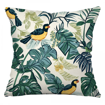 Birds Throw Pillow, Nature Twill Pillows