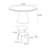 Modern simple round dining table sets-106898201