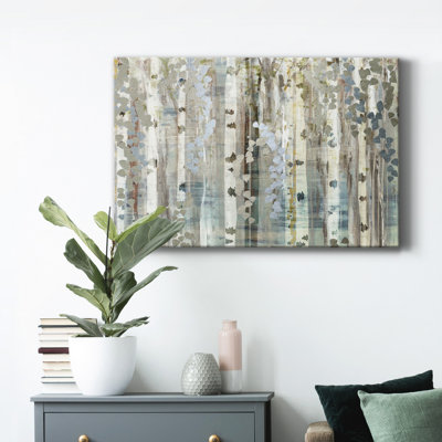 " Birch Wood Meadow " Painting Print