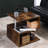 Homcom 20" Modern End Table (Only Tables, No Chairs)