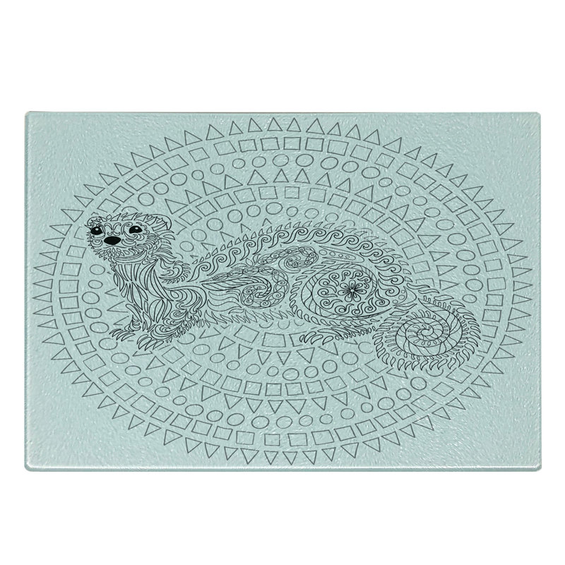 Planche à découper en verre trempé Ambesonne