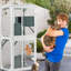 Maison pour chat qui grimpe et saute - Bois massif pour un style de vie énergique et félin