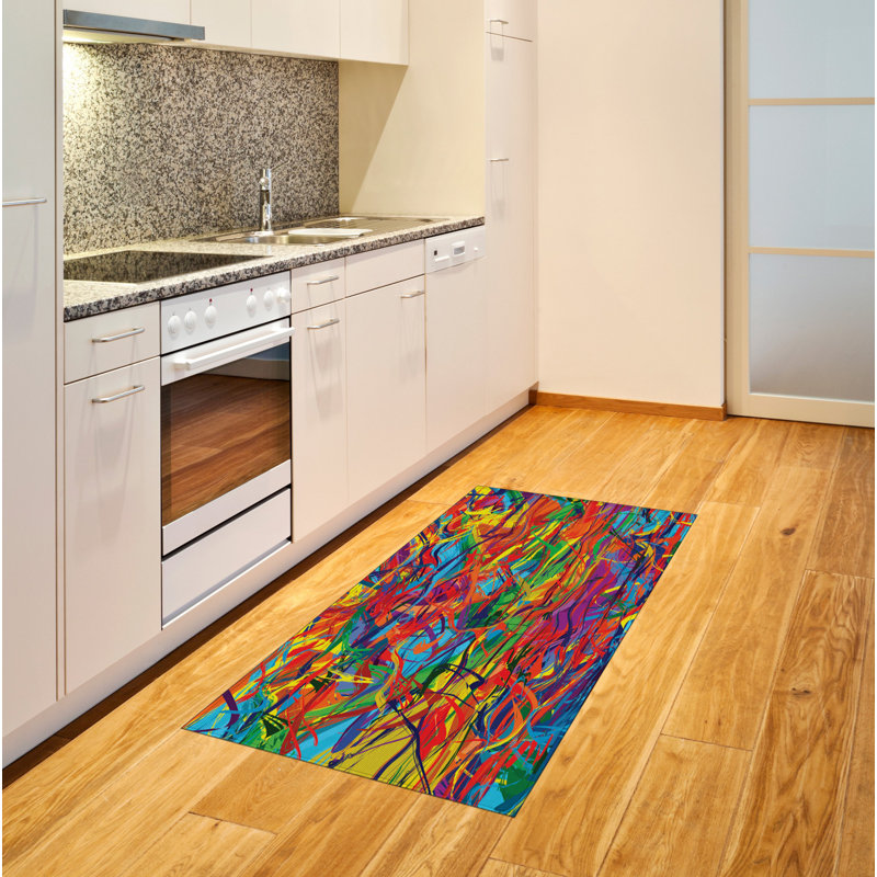 Modern High Density Long Fiber Poly Threads Decorative Area Rug Carpet, Rectangle 2'7" x 5'