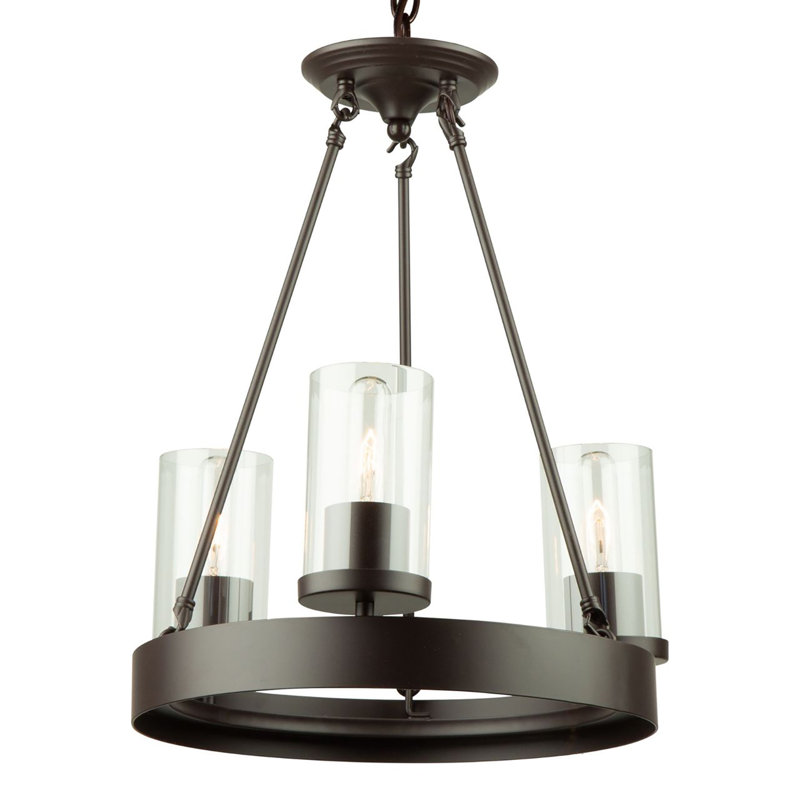Aadhvik 3 - Light Dimmable Cylinder Chandelier