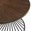 Garin Round Coffee Table in Walnut