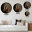 Cheval indien avec crinière colorée V - Art mural moderne en bois - Bois de pin naturel-87050026