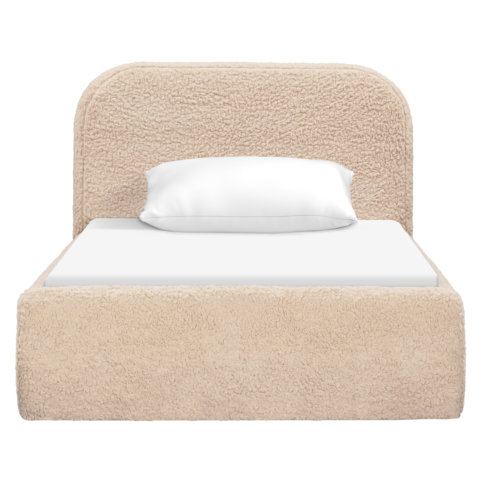 Nara Bed, Chai Shearling, Twin