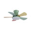 Ventilateur de plafond à DEL 36 couleurs à intensité variable 36 pouces avec télécommande pour chambres d'enfant