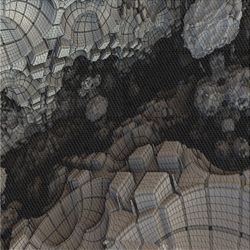 Abstract Indoor Rug, Square 3'