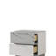 Mist Nightstand – Two-Tone High-Gloss Marble & Lacquer With Two Drawers, Velvet-Lined Interior, And A Compact Elegant Design(CA Inventory)