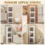Foldable Vertical Plastic Bathroom Storage Cabinet With Wheels Freestanding Slim Organizer Bins For Small Bathrooms, Laundry, Dorms, And Apartments