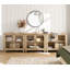 Buffet Scarlett avec 6 portes en verre, armoire avec tablette réglable-1648638739