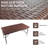 4Ft Rattan Folding Table For Indoor&Outdoor, Portable Foldable Table Rattan Plaited-385155166