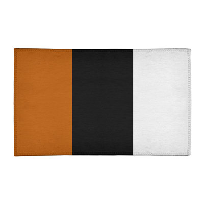 Tapis orange/noir